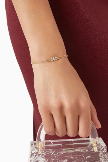 Wi'am Rhythm Diamond Bracelet in 18kt Yellow Gold