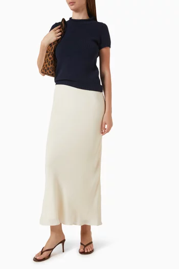 تي شيرت سولين بنمط سترة قطن