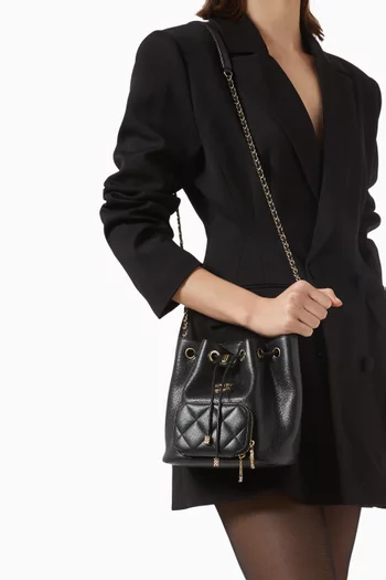 Bucket Bag in Calfskin Leather