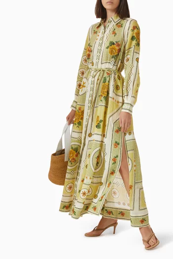 Dixie Shirtdress in Ramie