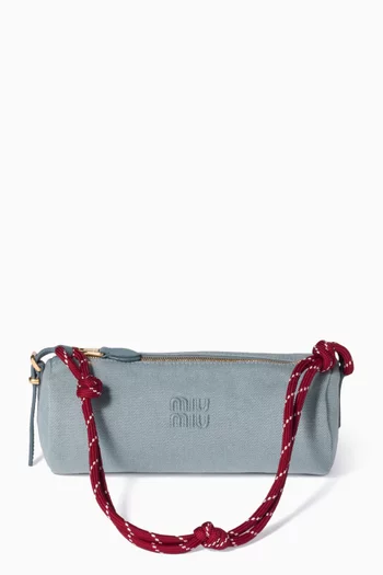 Logo Pouch in Gabardine