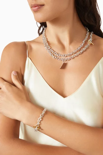 DY Mercer® Convertible Chain Necklace in Sterling Silver & 18kt Gold