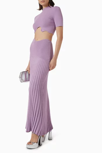 تنورة ماباراديتا بطيّات مزيج فيسكوز