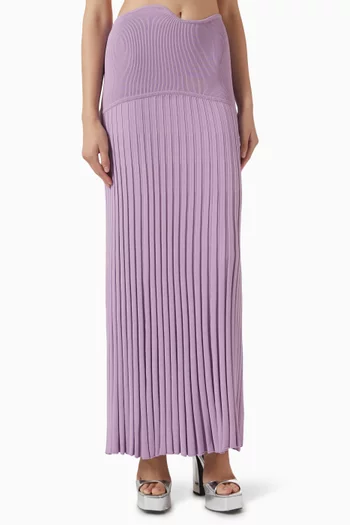 تنورة ماباراديتا بطيّات مزيج فيسكوز