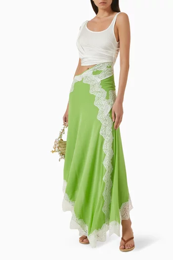 فستان فيرف بتصميم ملفوف بلا أكمام جيرسيه