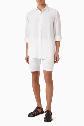 Abaco Plain Shirt in Linen