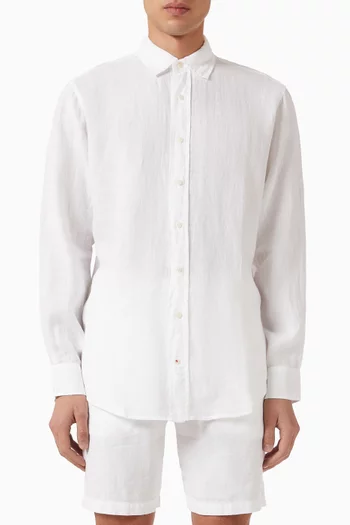 Abaco Plain Shirt in Linen