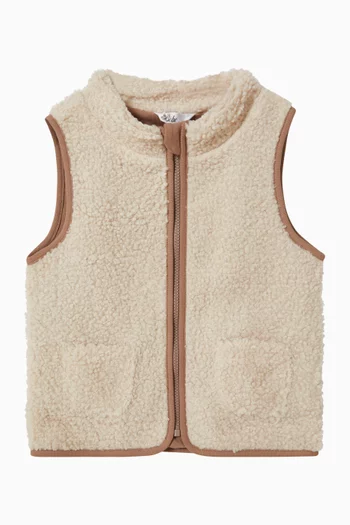 Sleeveless Vest in Sherpa