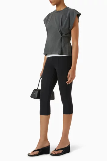 تي شيرت زيرو ويست بتصميم قابل للتعديل قطن