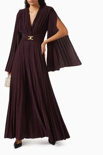 فستان دانييلا طويل بطيّات اليزابيتا فرانكي × برونوفياس