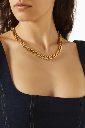 قلادة سلسلة بحلقات متصلة من الثمانينيات