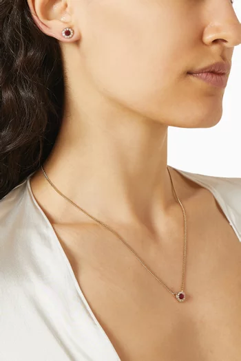 طقم قلادة وأقراط من الألفينيات