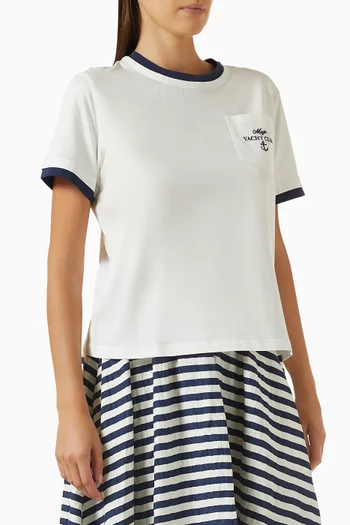 تي شيرت متعدد الطبقات قطن