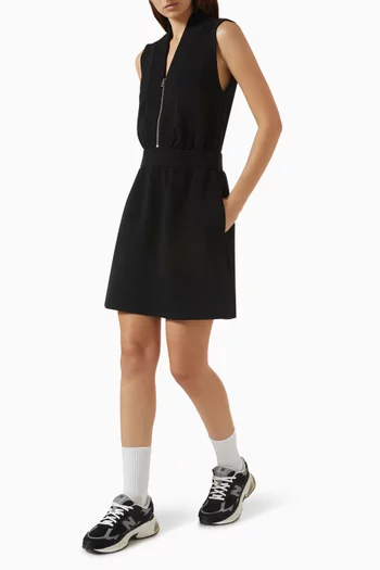 فستان بوليانا قصير بسحّاب قصير قماش دابل سوفت