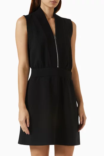 فستان بوليانا قصير بسحّاب قصير قماش دابل سوفت