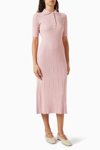 فستان جوي طويل قماش منسوج