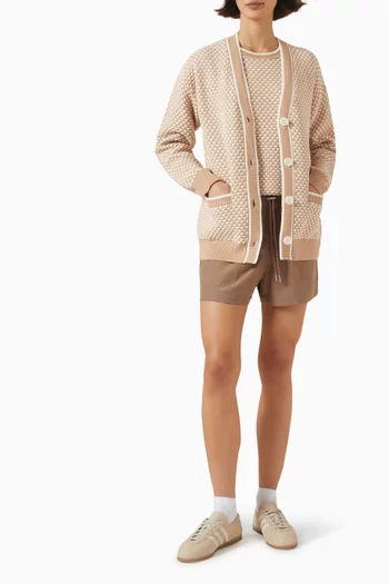 كارديغان تاران نسيج قطن بحياكة