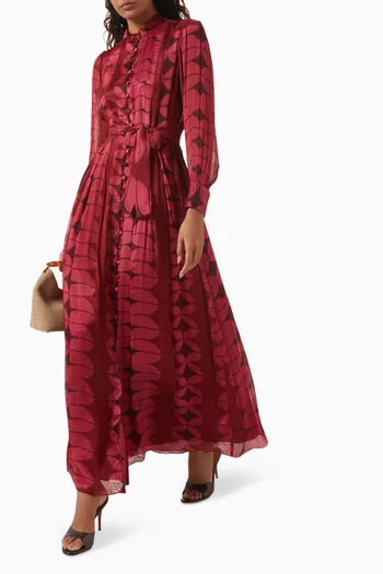 Printed Dress in Chiffon