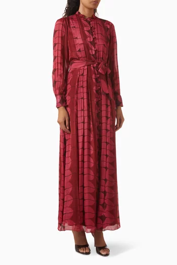 Printed Dress in Chiffon