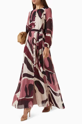 Printed Dress in Georgette