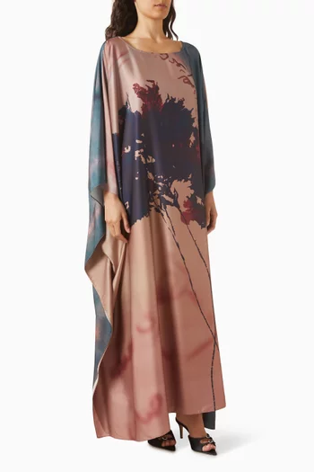 قفطان مزين بالكامل بنقشة