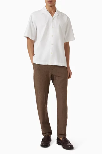 Brody Slim Tapered-fit Pants in Linen