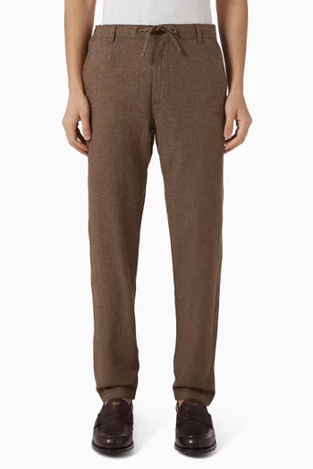 Brody Slim Tapered-fit Pants in Linen
