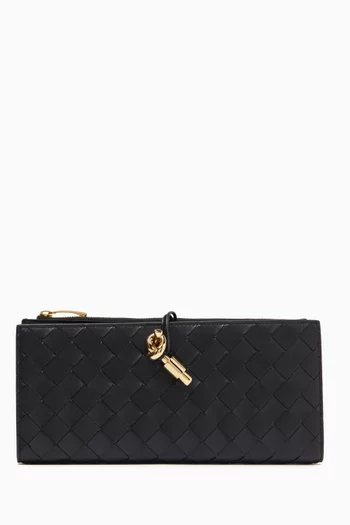 Andiamo Wallet Organiser in Intrecciato Leather