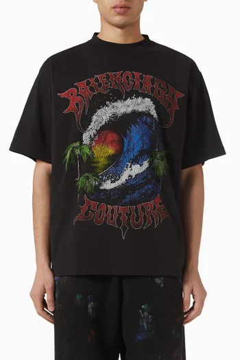 Vintage Surfer Oversized T-shirt in Jersey