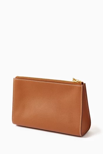 Unused Zipengo Chaîne d'Ancre PM Pouch in Evercolor Leather