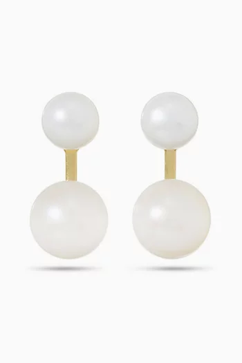The Freshwater Pearl Floating Drop Earrings