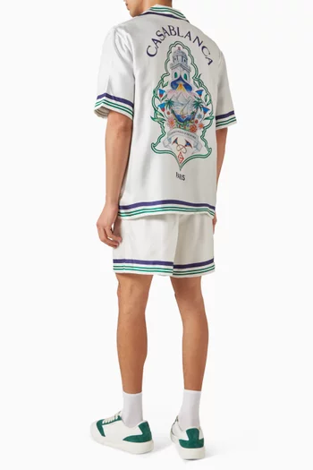 Hotel Emblem Shirt in Silk