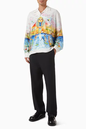 Egypt As It Was Shirt in Linen