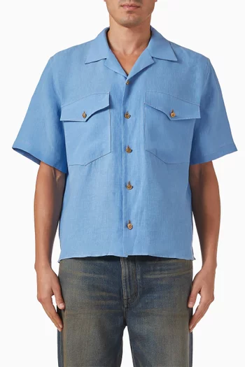 Patch Pocket Shirt in Linen