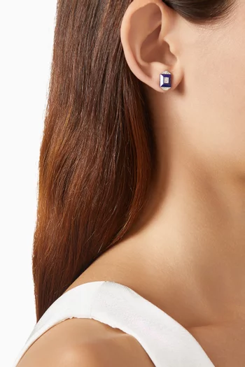 Layl Stud Earrings in 18kt White Gold