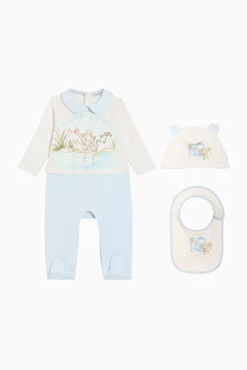 Tiger-printed Three-piece Set