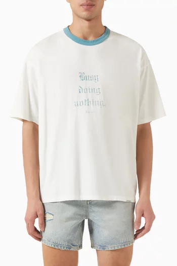 Busy Doing Nothing T-shirt in Cotton-blend