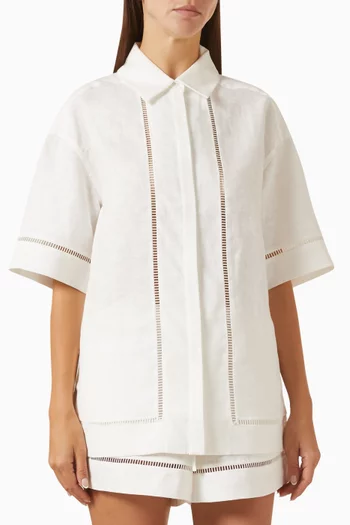 Tommy Oversized Shirt in Linen