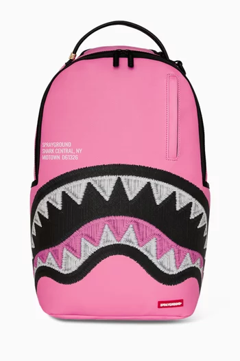 Shark Central Embroidered Backpack