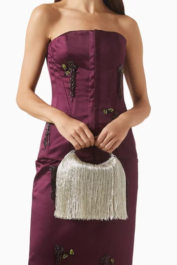 The Layal Mini Duo Bag in Satin