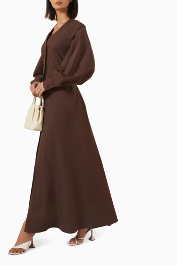 Maxi Dress in Cotton-cashmere