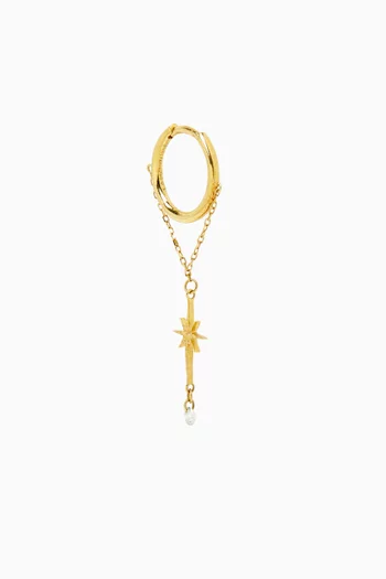 Diamond Single Earring in 18kt Gold