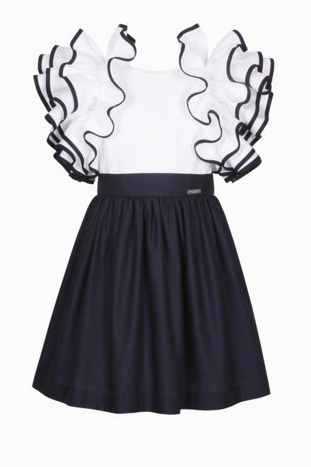 Orangey Dress in Cotton-blend