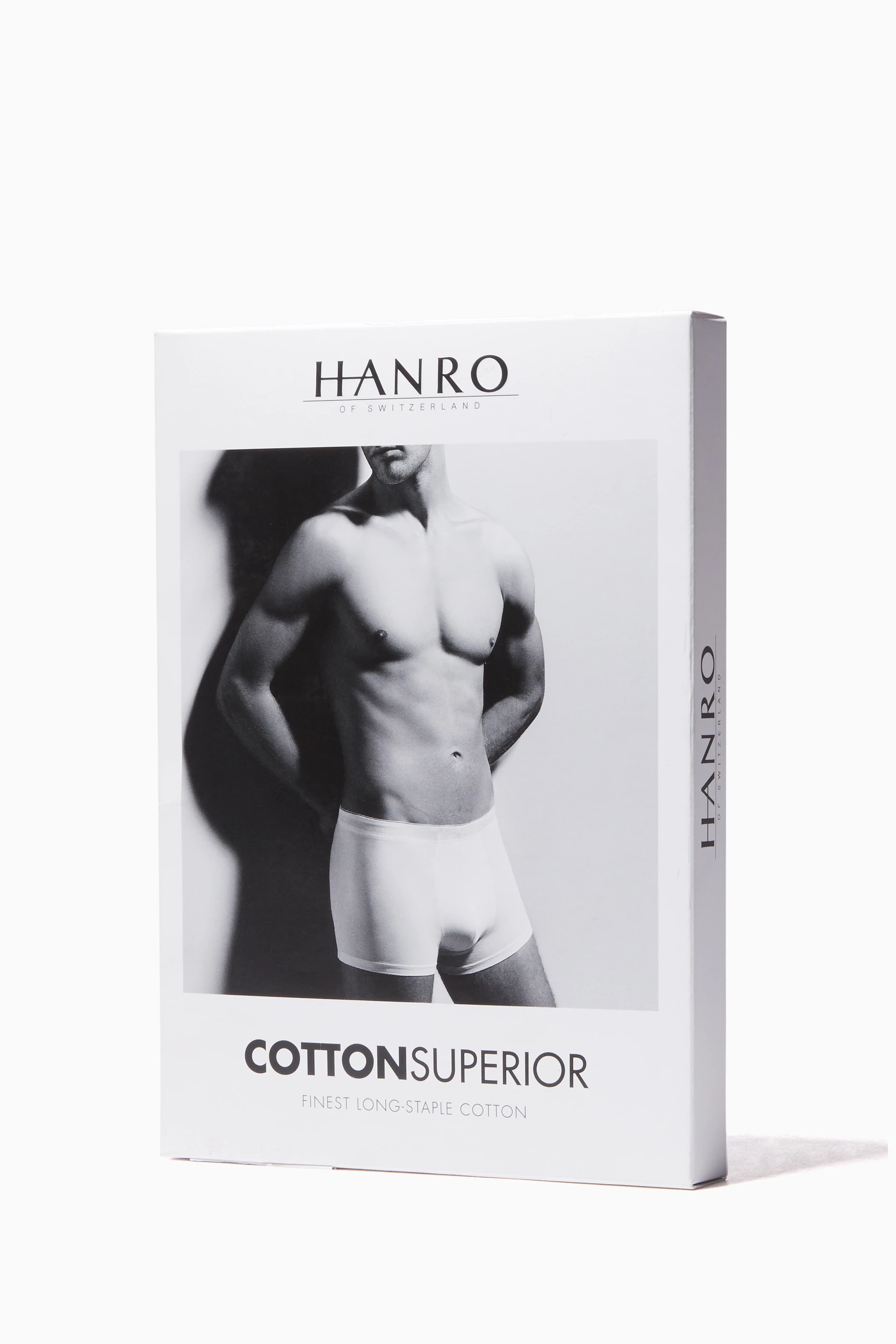 Buy Hanro Black Cotton Superior Boxer Briefs for Men in Qatar