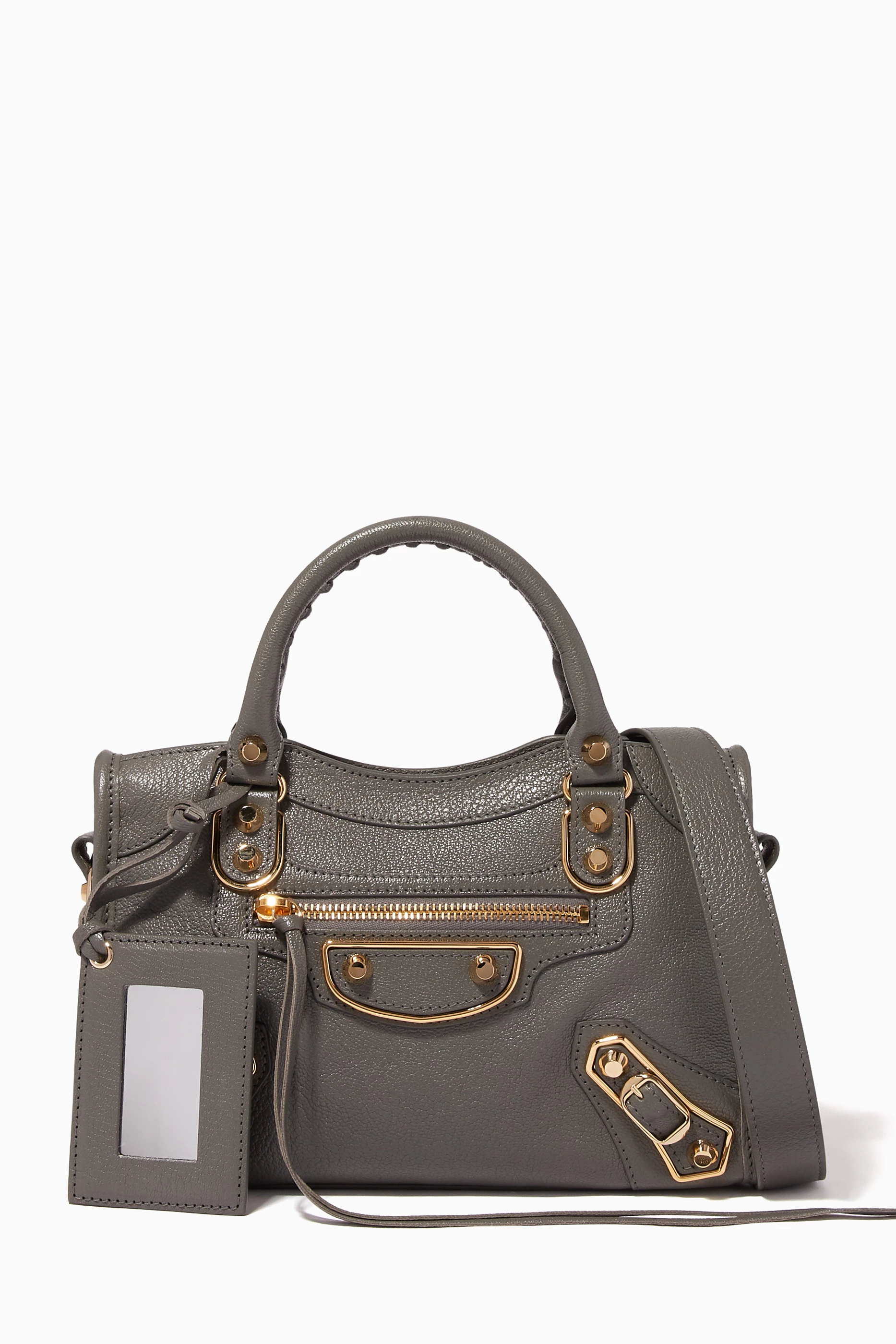 Balenciaga classic metallic edge mini city online