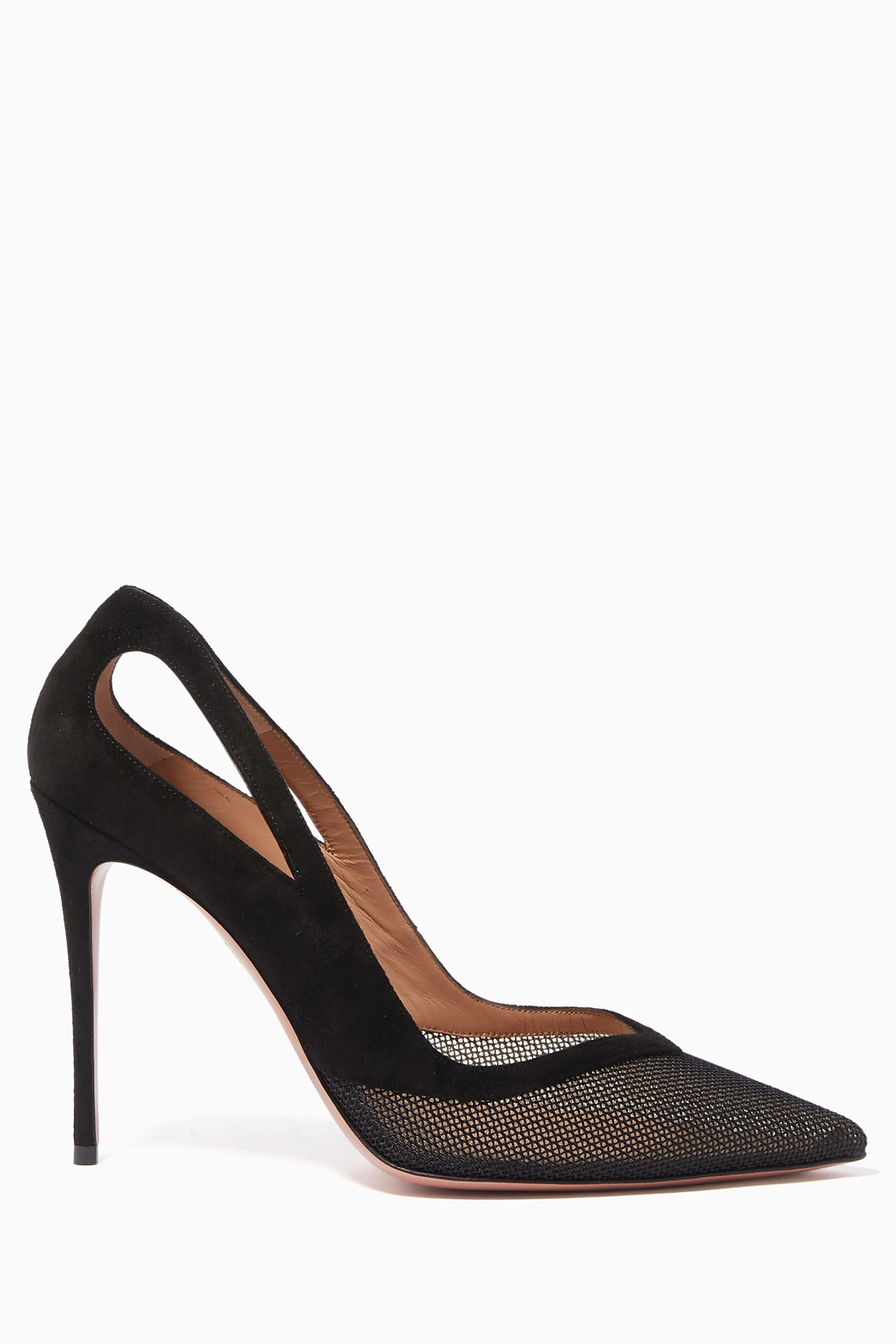 Aquazzura shiva shop mesh pumps