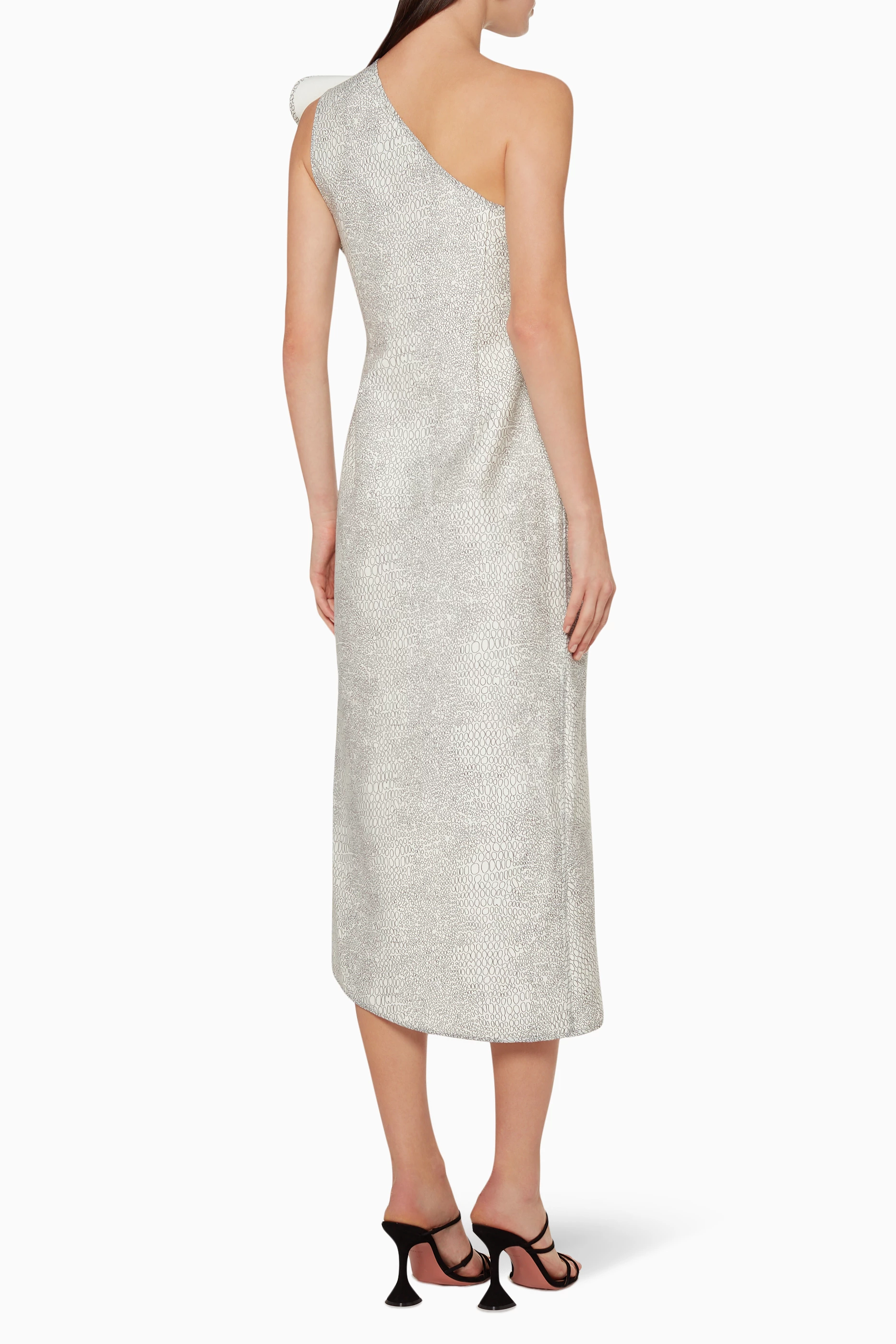 Buy Acler Grey Crawford Bonded Scuba Dress for Women in Qatar Ounass