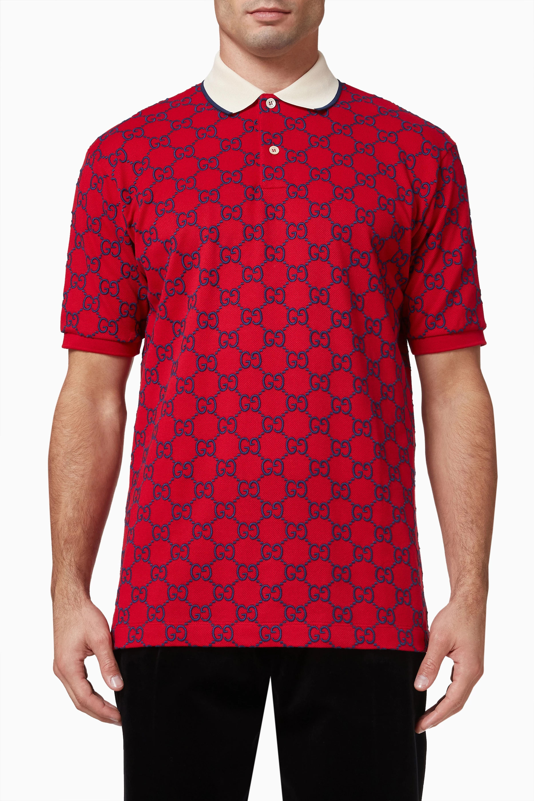 Mens red gucci shirt 2025