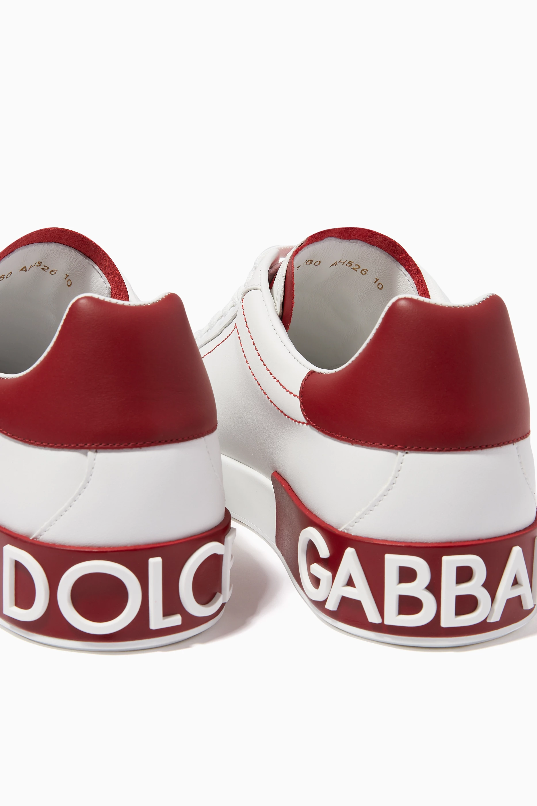 Dolce gabbana shoes hot sale red and white