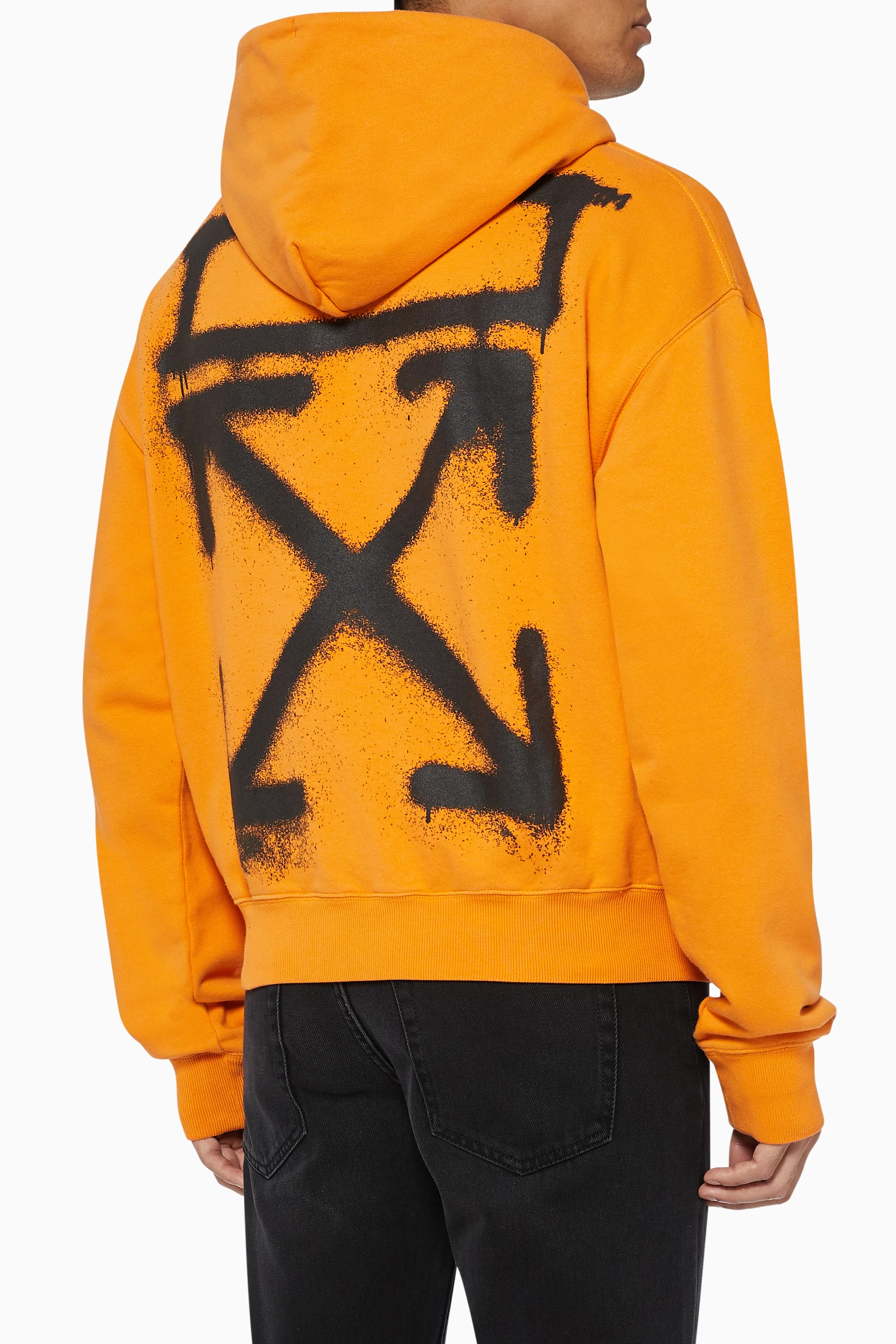 Spray paint online off white hoodie